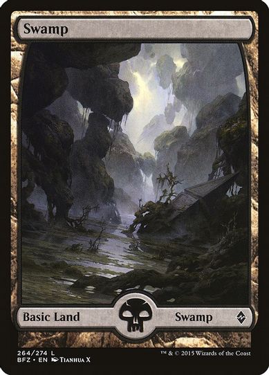 Swamp - Full Art (264) [Battle for Zendikar]