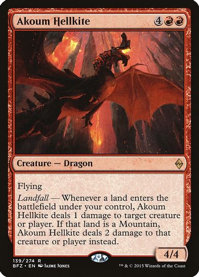 Akoum Hellkite (139) [Battle for Zendikar]