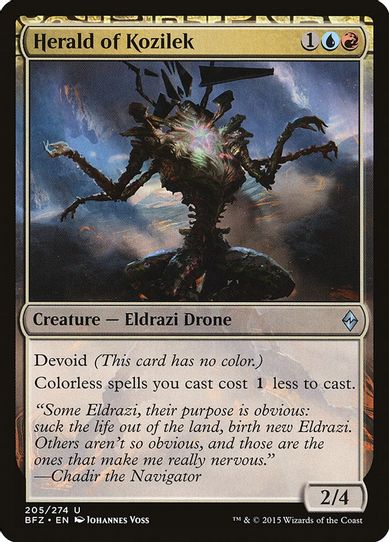 Herald of Kozilek (205) [Battle for Zendikar]