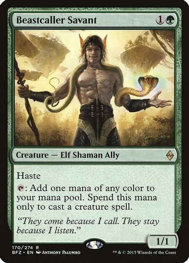 Beastcaller Savant (170) [Battle for Zendikar]
