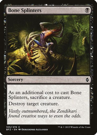 Bone Splinters (105) [Battle for Zendikar]