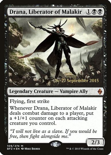 Drana, Liberator of Malakir (109) [Prerelease Cards]