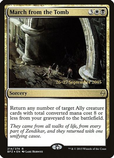 March from the Tomb (214) [Prerelease Cards]