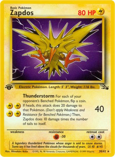  Articuno 17/62 Pokemon Card Very Rare : Toys & Games