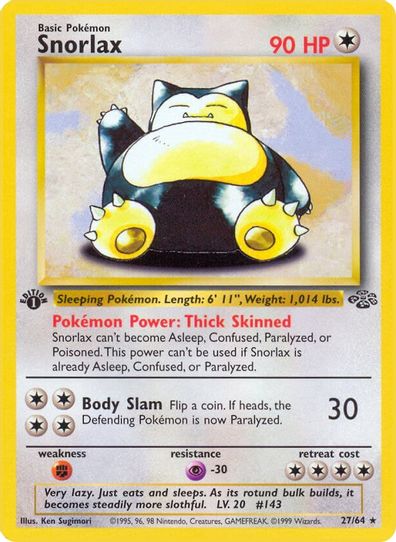 Wizards of the Coast Pokemon Jungle 1st Edition Rare Card #21/64 Kangaskhan