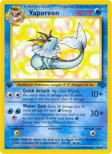 Vaporeon (28/64) [Jungle]