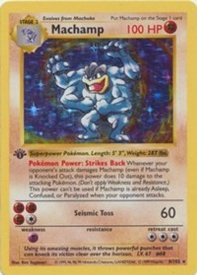 Machamp (Base Set 1st Edition Shadowless) (8/203) [Deck Exclusives]