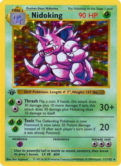 Nidoking (11/102) [Base Set (Shadowless)]