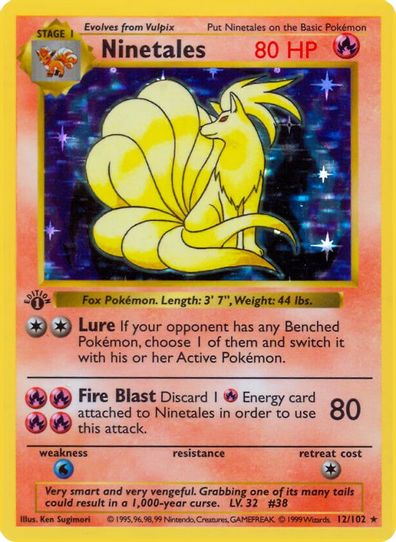 Ninetales (12/102) [Base Set (Shadowless)]
