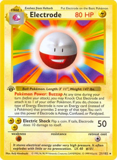 Electrode (21/102) [Base Set (Shadowless)]