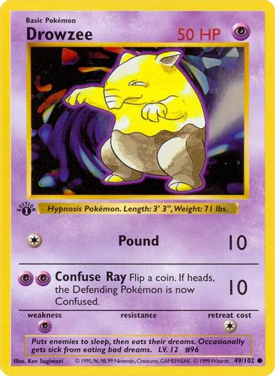 Drowzee (49/102) [Base Set (Shadowless)]