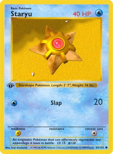 Staryu (65/102) [Base Set (Shadowless)]