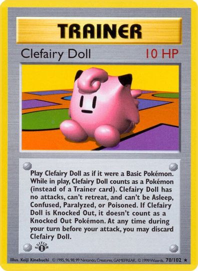Clefairy Doll (70/102) [Base Set (Shadowless)]