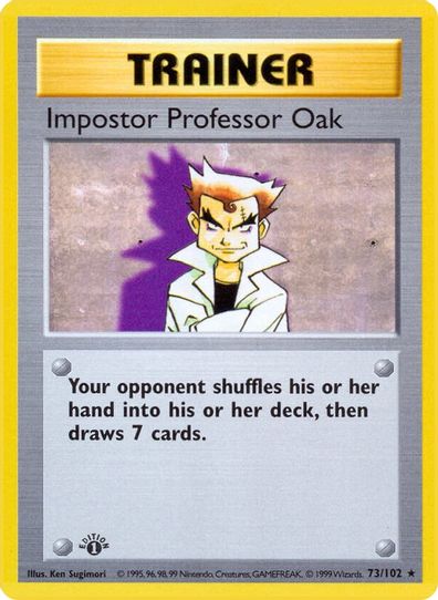 Impostor Professor Oak (73/102) [Base Set (Shadowless)]