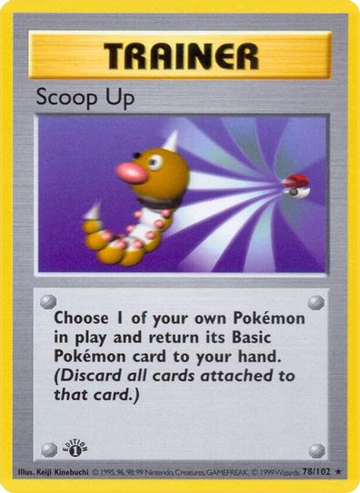 Scoop Up (78/102) [Base Set (Shadowless)]