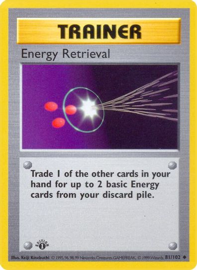 Energy Retrieval (81/102) [Base Set (Shadowless)]