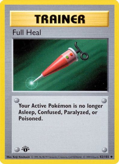 Full Heal (82/102) [Base Set (Shadowless)]