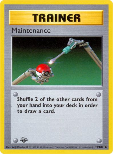 Maintenance (83/102) [Base Set (Shadowless)]