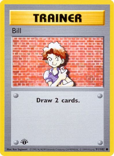 Bill (91/102) [Base Set (Shadowless)]