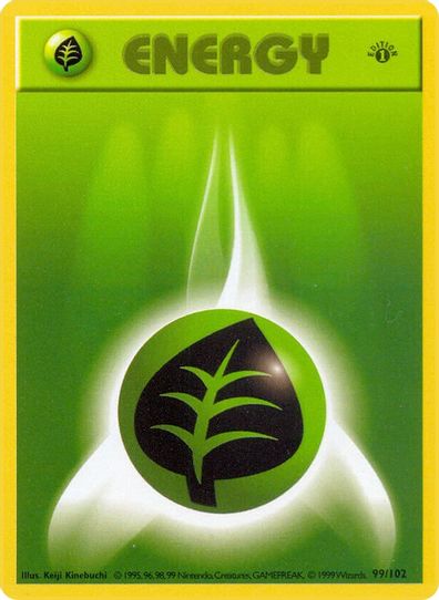 Grass Energy (99/102) [Base Set (Shadowless)]