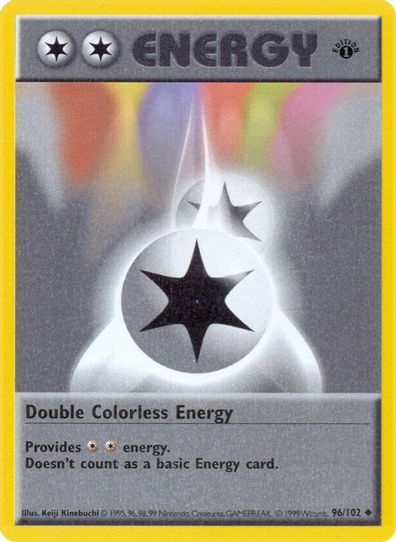 Double Colorless Energy (96/102) [Base Set (Shadowless)]