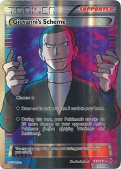Giovanni's Scheme (Full Art) (162/162) [XY: BREAKthrough]