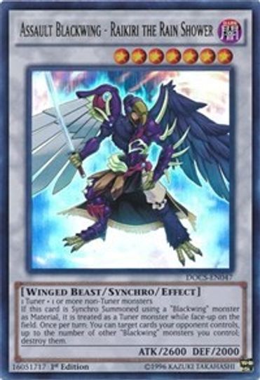Assault Blackwing - Raikiri the Rain Shower (DOCS-EN047) [Dimension of Chaos]