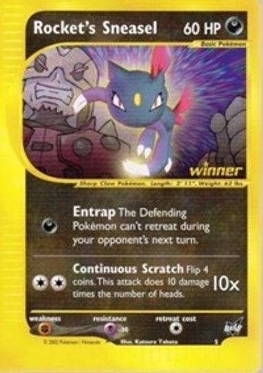 Rocket's Sneasel - [Winner] (5) [Best of Promos]