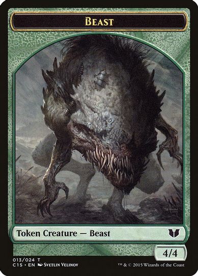 Beast // Snake (Green) Double-Sided Token [Commander 2015]
