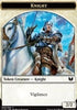 Gold // Knight (Vigilance) Double-Sided Token [Commander 2015]