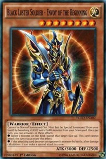 Black Luster Soldier - Envoy of the Beginning (A) (YGLD-ENA02) [King of Games: Yugi's Legendary Decks]