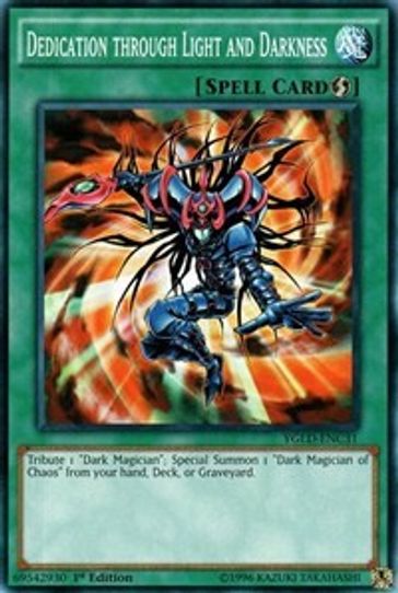 Dedication through Light and Darkness (C) (YGLD-ENC31) [King of Games: Yugi's Legendary Decks]