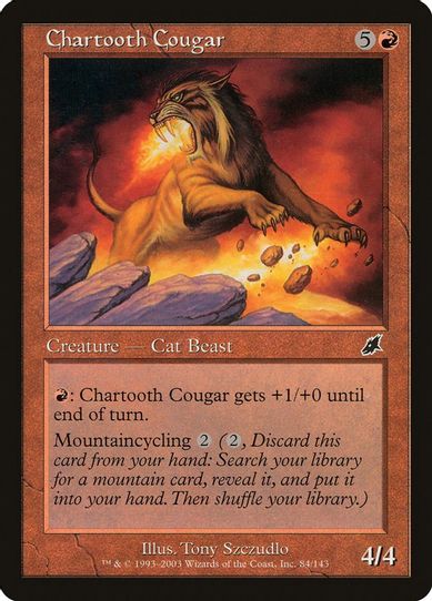 Chartooth Cougar (84) [Scourge]