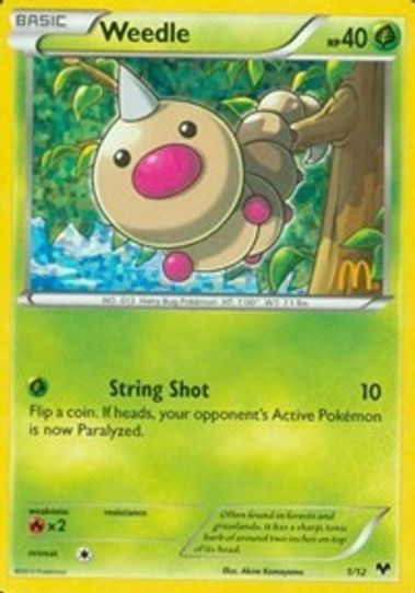 Weedle (1/12) [McDonalds Promos 2014]