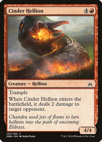 Cinder Hellion (105) [Oath of the Gatewatch]