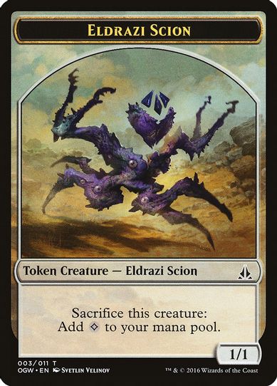 Eldrazi Scion Token (3) [Oath of the Gatewatch]