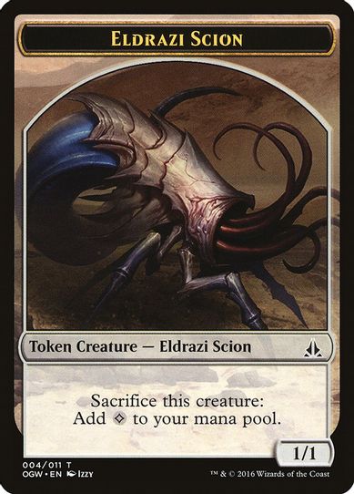 Eldrazi Scion Token (4) [Oath of the Gatewatch]