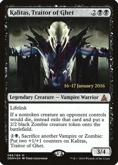 Kalitas, Traitor of Ghet (86) [Prerelease Cards]