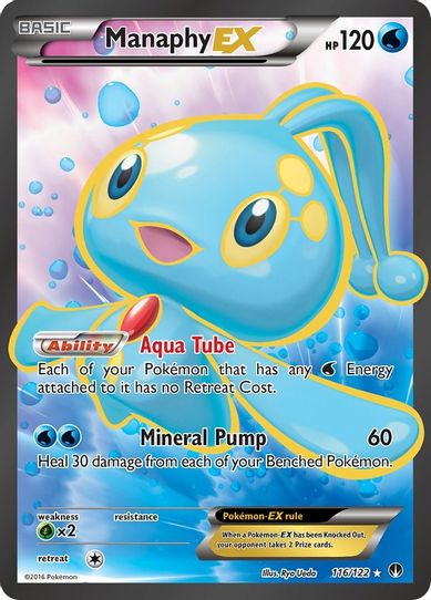 Manaphy EX (Full Art) (116/122) [XY : BREAKpoint]