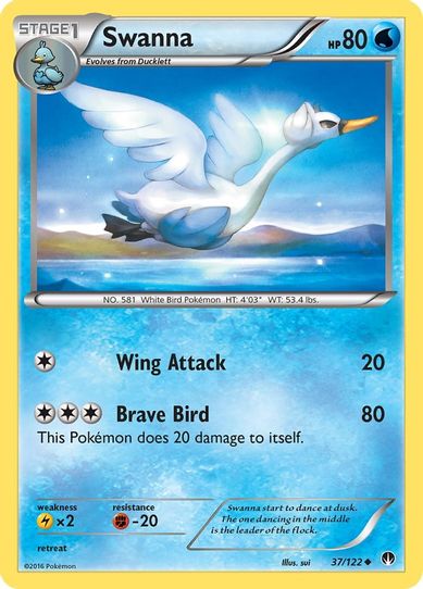 Swanna (37/122) [XY : BREAKpoint]