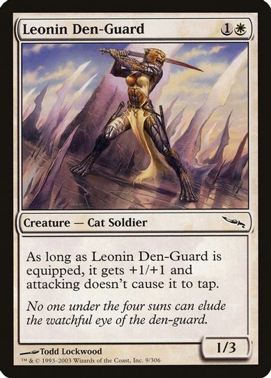 Leonin Den-Guard (9) [Mirrodin]