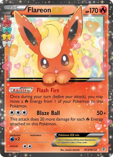 Flareon EX (RC6) [Generations: Radiant Collection]