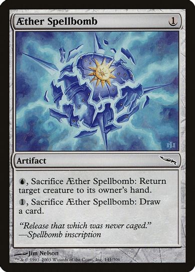 Aether Spellbomb (141) [Mirrodin]