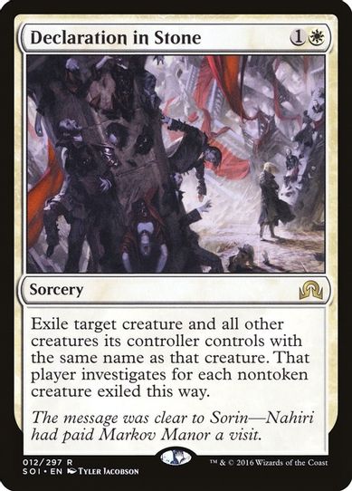 Declaration in Stone (12) [Shadows over Innistrad]