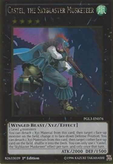 Castel, the Skyblaster Musketeer (PGL3-EN076) [Premium Gold: Infinite Gold]