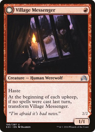 Village Messenger (190) [Shadows over Innistrad]