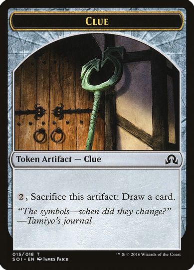 Clue Token (15) [Shadows over Innistrad]