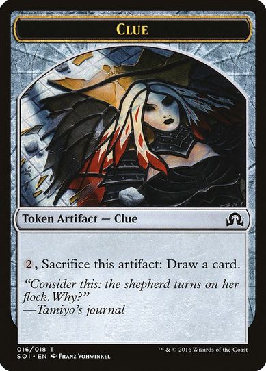 Clue Token (16) [Shadows over Innistrad]