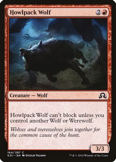 Howlpack Wolf (164) [Shadows over Innistrad]