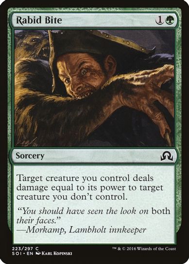 Rabid Bite (223) [Shadows over Innistrad]